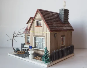 Papírový model domu z papíru By MOPSL