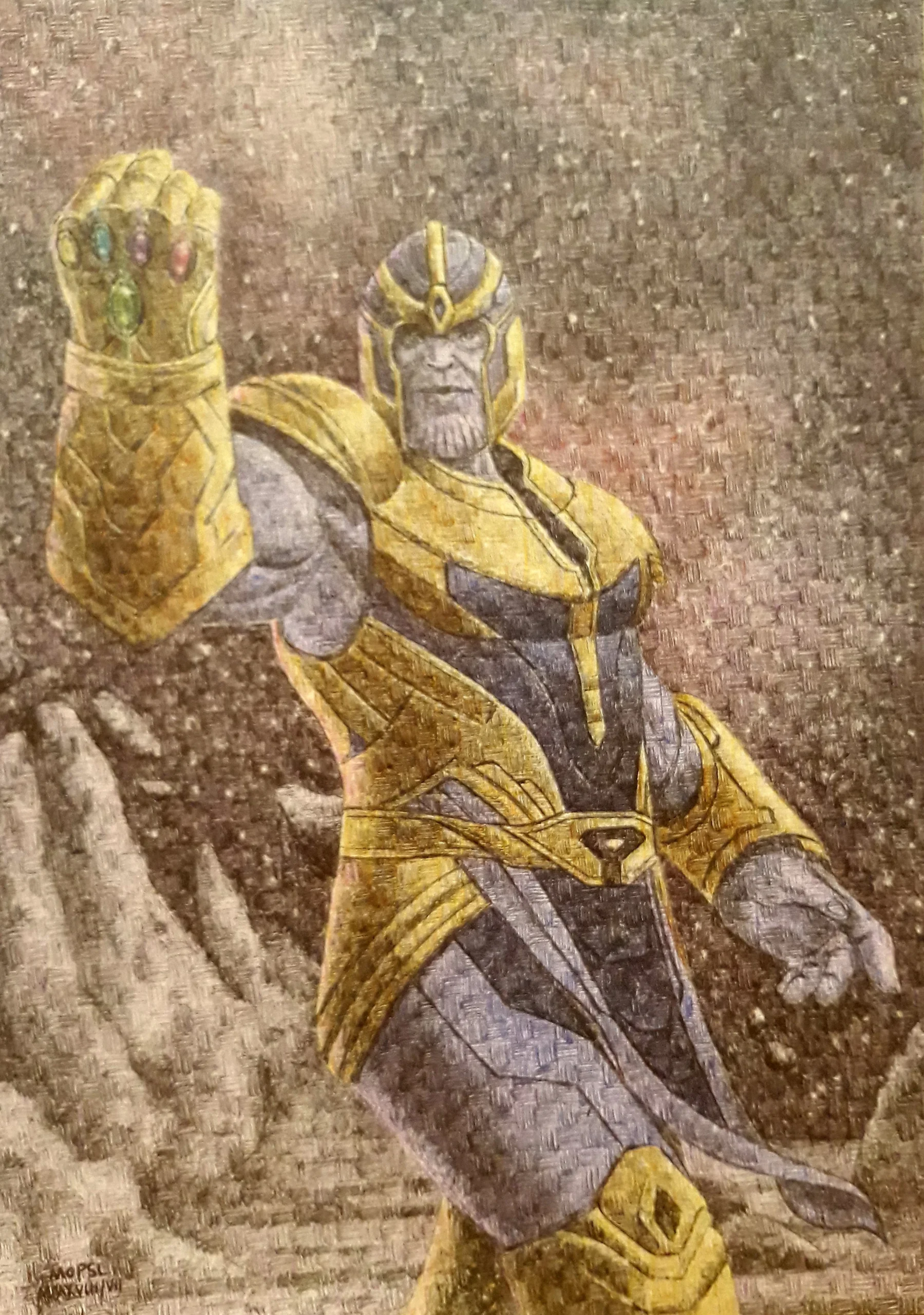 Kresba propiskami - technika čárkorastr - název Marvel Comics - reprodukce MOPSL