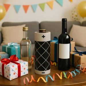 Moderní dekorativní kazeta na lahev alkoholu