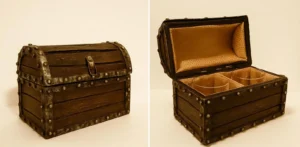 Vintage box na whisky skleničky jako stylová dekorace