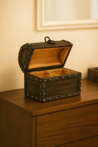 Dekorativní handmade truhla s vintage vzhledem