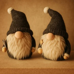 Nordic handmade skřítci s huňatými vousy