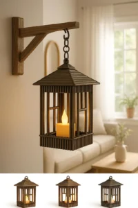 Různé varianty handmade luceren z papírových ruliček